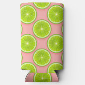 Juicy Summer Limes Spaß Personalisiert Selters Dosenkühler (Rückseite)