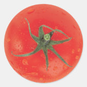 Juicy Tomato Runder Aufkleber (Vorderseite)