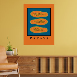 Juicy Trio Papaya Orange Poster
