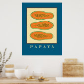 Juicy Trio Papaya Poster (Küche)