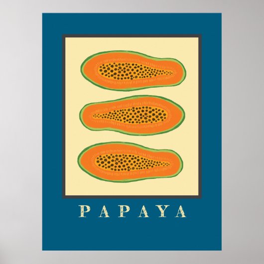 Juicy Trio Papaya Poster (Vorne)