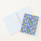 Juicy tropical fruits - Blauer Hintergrund Notizblock (Innenseite)
