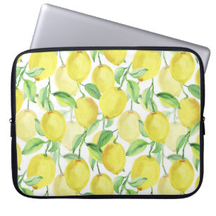 Juicy Watercolor: Lebendige Lemon-Malerei Laptopschutzhülle