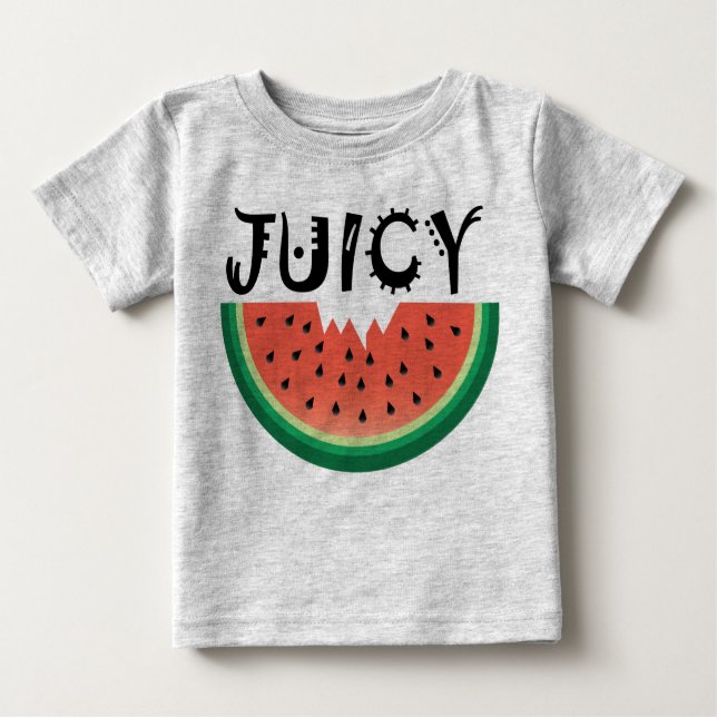 Juicy Watermelon - Baby Fine Jersey T - Shirt (Vorderseite)