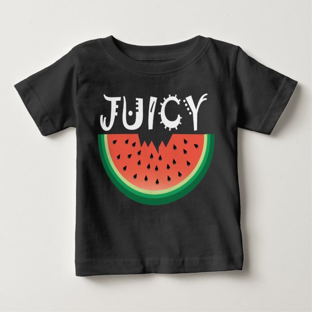 Juicy Watermelon - Baby Fine Jersey T - Shirt (Vorderseite)
