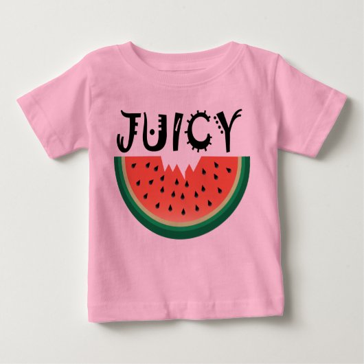 Juicy Watermelon - Baby Fine Jersey T - Shirt (Vorderseite)