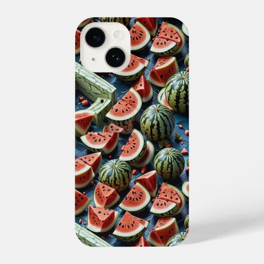 Juicy Watermelon Design 2 iPhone Hülle (Rückseite)