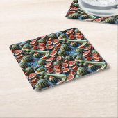 Juicy Watermelon Design 2 Rechteckiger Pappuntersetzer (angewinkelt)
