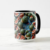 Juicy Watermelon Design 2 Tasse (VorderseiteRechts)