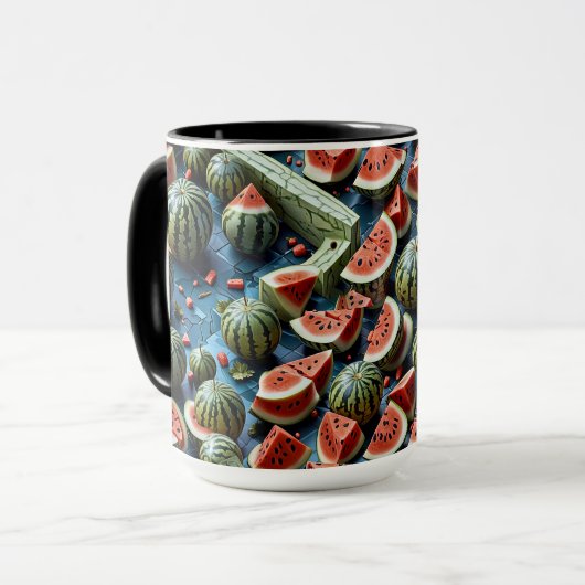 Juicy Watermelon Design 2 Tasse (Vorderseite Links)