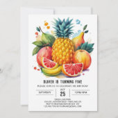 Juicy Watermelon Essbare Früchte Geburtstag Einladung (Vorderseite)