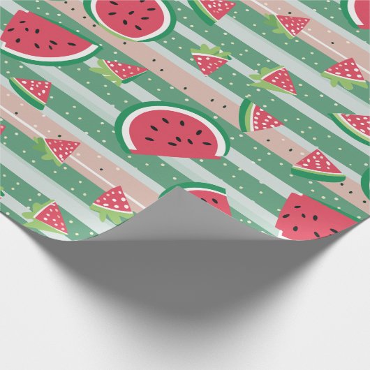 Juicy Watermelon Geschenkpapier (Ecke)
