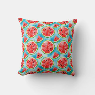Juicy WATERMELON Muster in Aquarellmuster Kissen
