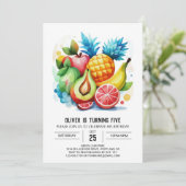 Juicy Watermelon Online Frucht Geburtstag Einladung (Stehend Vorderseite)