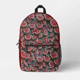 Juicy Watermelon Pattern Design 1 Bedruckter Rucksack