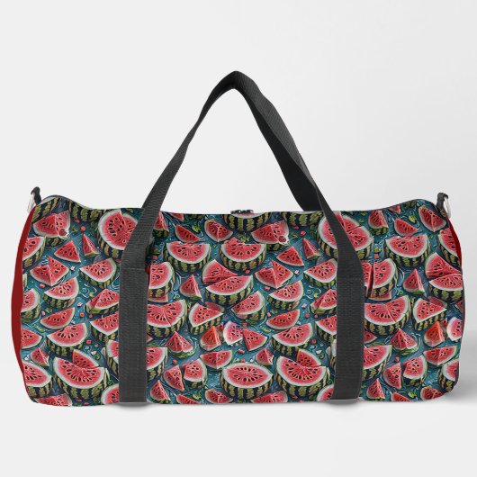 Juicy Watermelon Pattern Design 1 Duffle Bag (Vorderseite)