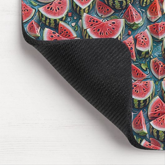 Juicy Watermelon Pattern Design 1 Mousepad (Ecke)
