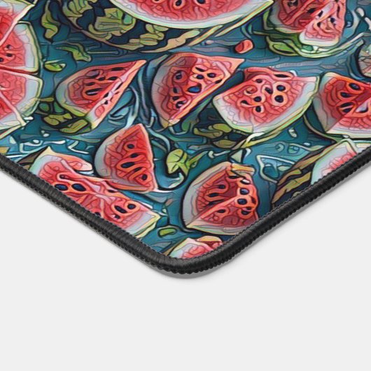 Juicy Watermelon Pattern Design 1 Schreibtischunterlage (Ecke)