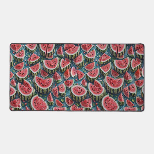 Juicy Watermelon Pattern Design 1 Schreibtischunterlage (Vorderseite)