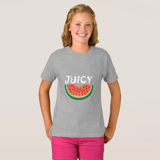 Juicy Watermelon - T - Shirt für Mädchen (Vorne ganz)