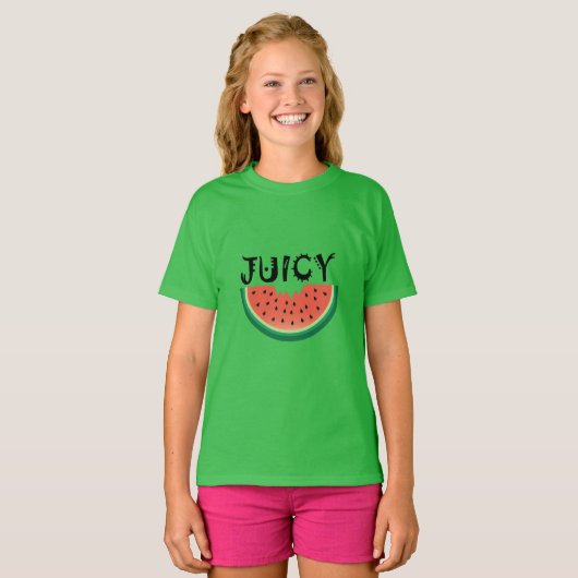 Juicy Watermelon - T - Shirt für Mädchen (Vorne ganz)