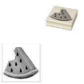 Juicy Watermelon Wedge Slice Green Rind Seed Fruch Gummistempel (Stempel)