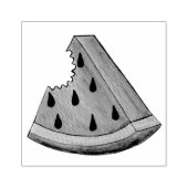 Juicy Watermelon Wedge Slice Green Rind Seed Fruch Gummistempel (Prägung)