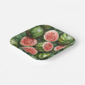 Juicy Watermelons Paper Tellers Pappteller (Gewinkelt)