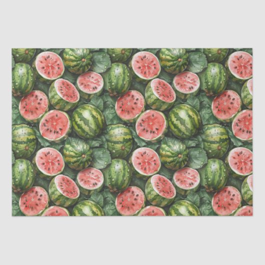 Juicy Watermelons Tissue Paper Seidenpapier (Vorderseite)