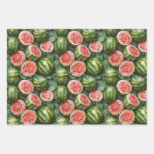 Juicy Watermelons Wrapping Paper