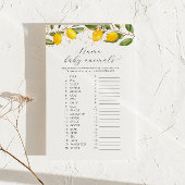 Juicy Yellow Name Baby Animals Baby Showspiel