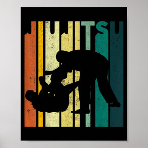 Jujitsu BJJ Kampfsport MMA Brasilianisches Jiu Jit Poster