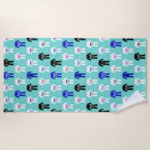 Jujitsu Jiu Jitsu BJJ Personalisiert Strandtuch (Vorderseite)