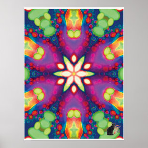 Juju Kinetic Collage Kaleidoskop Poster