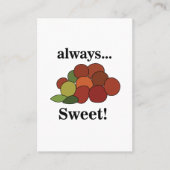 Jujube Fruit Visitenkarte (Vorderseite)