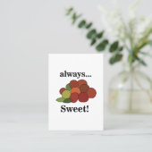 Jujube Fruit Visitenkarte (Stehend Vorderseite)