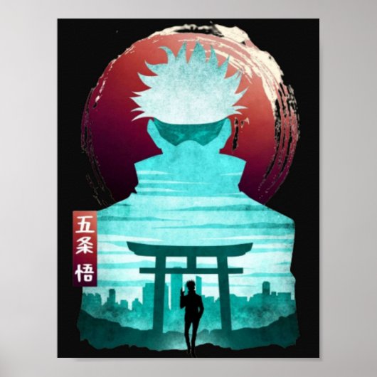 jujutsu kaisen anime kawaii sukuna gojo satoru poster (Vorne)