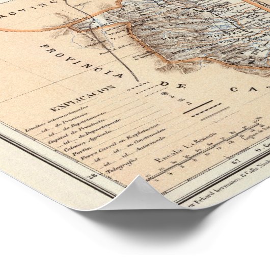 Jujuy und Tucuman, Argentinien Poster (Ecke)