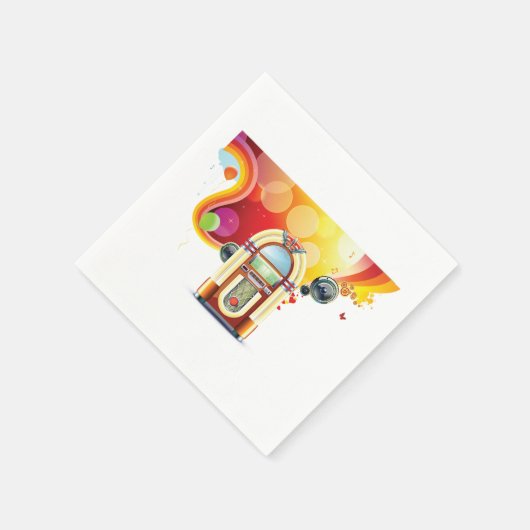 Juke Box Music Paper Napkins Serviette (Ecke)