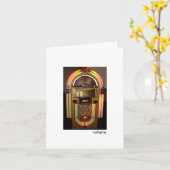Juke Box Note Karte (Gelbe Blume)