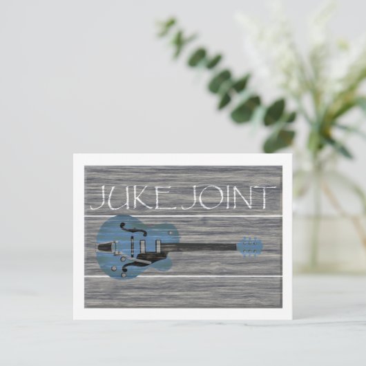 Juke Joint Retro Sign Postkarte (Stehend Vorderseite)