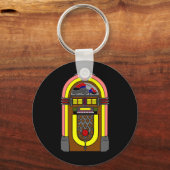 Jukebox der 50er schlüsselanhänger (Rückseite)