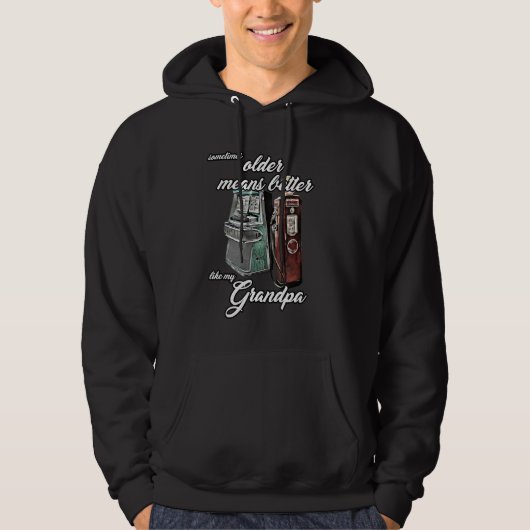Jukebox Großvater Oldtimer Gaspumpe 1950 50 Hoodie (Vorderseite)