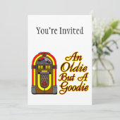 Jukebox ist ein Oldie, aber ein Goodie Einladung (Stehend Vorderseite)