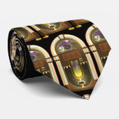 Jukebox-Krawatte (gepackt) Krawatte (Gerollt)