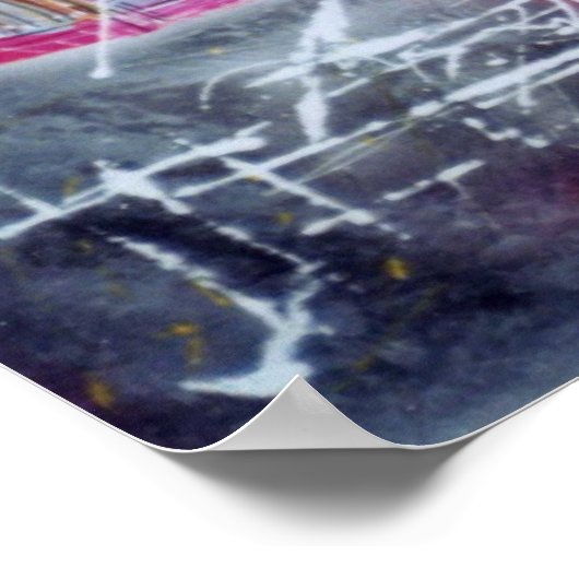 Jukebox-Malposter Poster (Ecke)