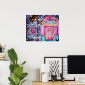 Jukebox-Malposter Poster (Heimbüro)