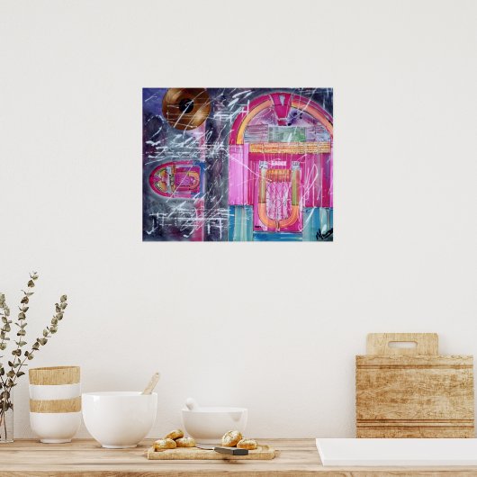 Jukebox-Malposter Poster (Küche)