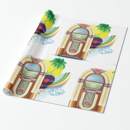 Jukebox Music Geschenkpapier (Ungerollt)