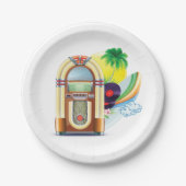 Jukebox Music Pappteller (Vorderseite)